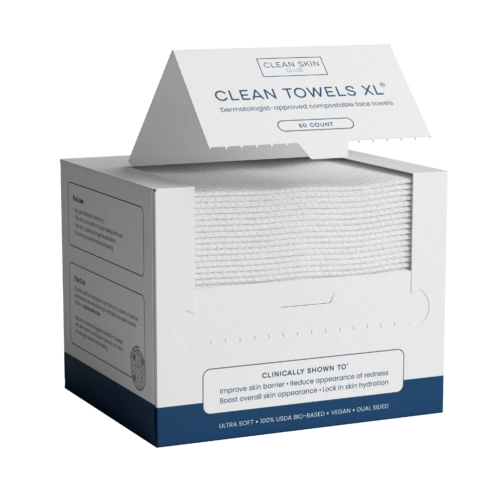Clean Towels XL       The face towel that improves your skin（ two packs）